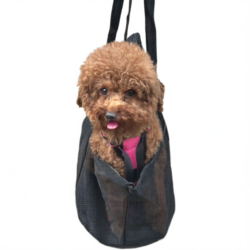 Breathable Mesh Pet Travel Bag for Dogs & Cats ? Portable Shoulder Carrier
